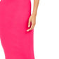Saia midi com zíper canelado Bar III feminina vermelha tamanho X-S