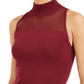 Blusa regata feminina Bar III Ottoman com pontos mistos, vermelha, tamanho X-S