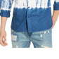 Camisa masculina tie-dye Horizon da Sun + Stone, tamanho médio, azul-marinho