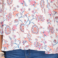 Blusa estampada feminina Style &amp; Co, branca, tamanho médio