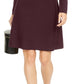 Vestido suéter feminino com gola assimétrica INC International Concepts, vermelho, tamanho grande