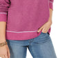 Moletom feminino com costura contrastante Style &amp; Co, roxo, tamanho médio