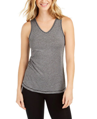 Ideology Women's Strappy Back Tank Top Black Size Medium