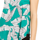 Camiseta estampada feminina Alfani verde tamanho grande