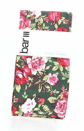 Lenço de bolso leve floral Carson masculino Bar III verde escuro tamanho regular