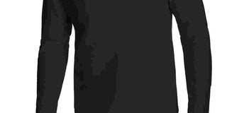 Camisa casual masculina Alfani de manga curta com ajuste clássico e zíper de um quarto, preta, tamanho XX-G