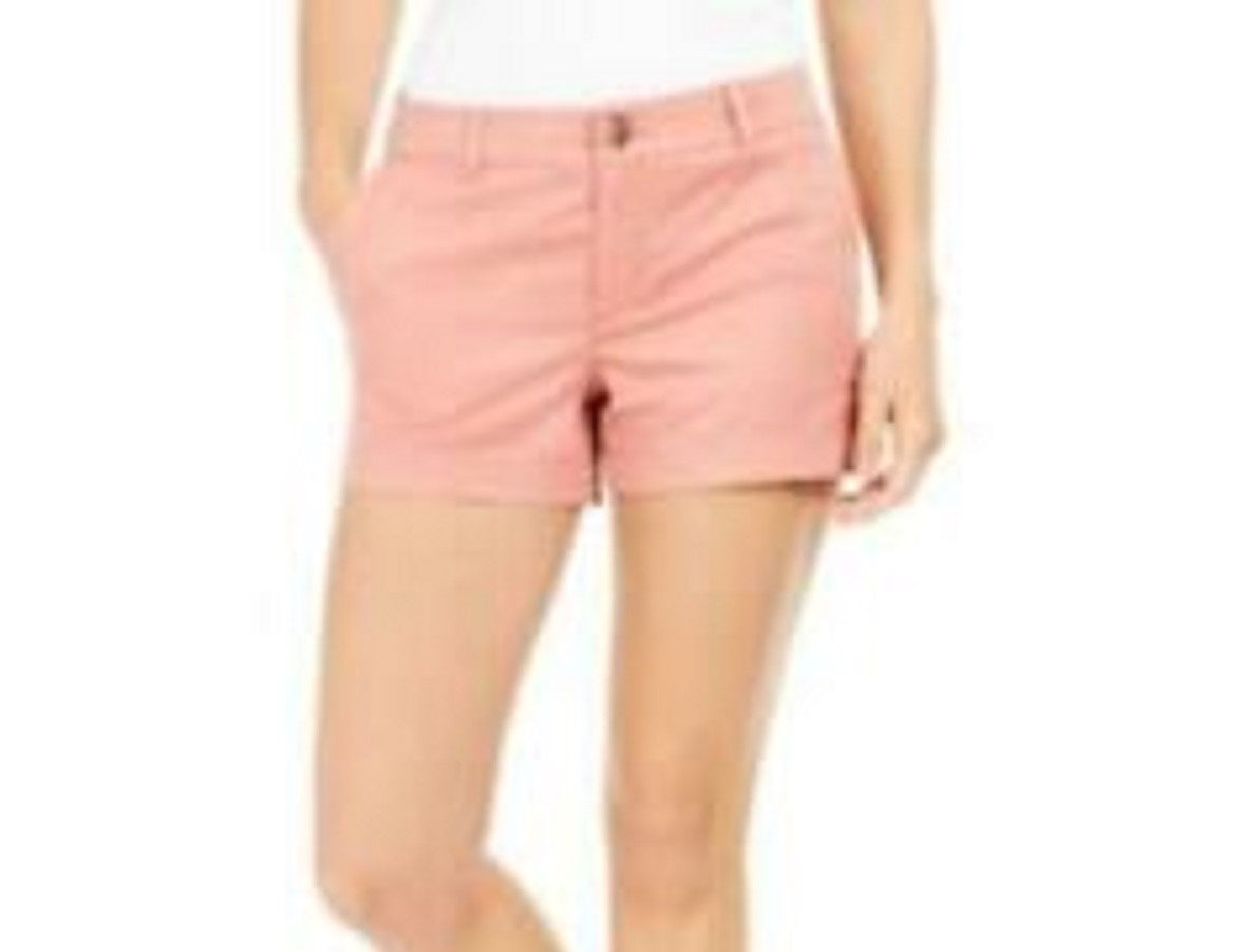 Shorts chino femininos Style &amp; Co, laranja, tamanho 10