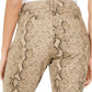 Calça jeans skinny estampada com controle de barriga curvilínea Style &amp; Co feminina, marrom, tamanho 18