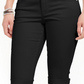 Shorts jeans skinny com punho feminino Style &amp; Co, preto, tamanho 6