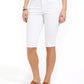 Shorts jeans skinny com punho feminino Style &amp; Co, branco, tamanho 6