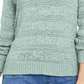 Suéter pulôver feminino Style &amp; Co com fita de fio verde, tamanho pequeno extragrande