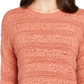 Suéter pulôver feminino estilo &amp; co, pequeno, com fita, laranja, tamanho pequeno