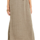 Vestido longo texturizado com amarração na cintura, estilo &amp; co, feminino, verde, tamanho extrapequeno