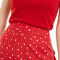 Blusa feminina Maison Jules com gola contrastante e renda, tamanho XS