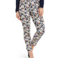 Calça jeans feminina Bristol skinny com estampa floral Charter Club, azul, tamanho 10, pequena