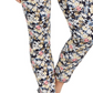Calça jeans feminina Bristol skinny com estampa floral Charter Club, azul, tamanho 10, pequena