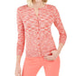 Cardigan feminino com botões tingidos no espaço, rosa, tamanho extragrande, Charter Club