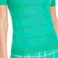 Camiseta feminina gola redonda e pouf verde Maison Jules, verde escuro, tamanho X-S