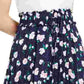 Saia midi plissada floral azul marinho Maison Jules feminina, tamanho pequeno