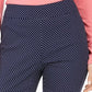 Calça feminina com estampa de bolinhas Charter Club, azul, tamanho 4