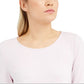 Blusa feminina Alfani Colorblock assimétrica roxa tamanho grande