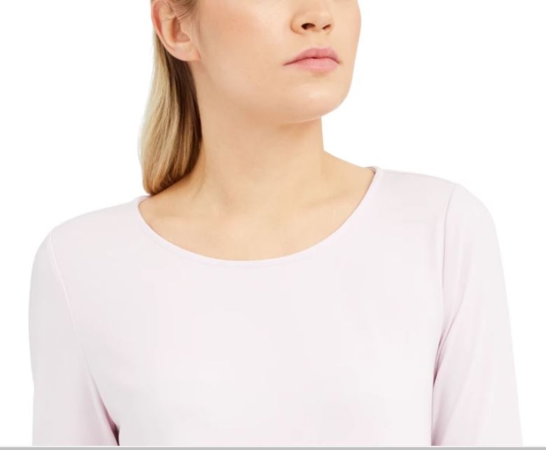 Blusa feminina Alfani Colorblock assimétrica roxa tamanho grande