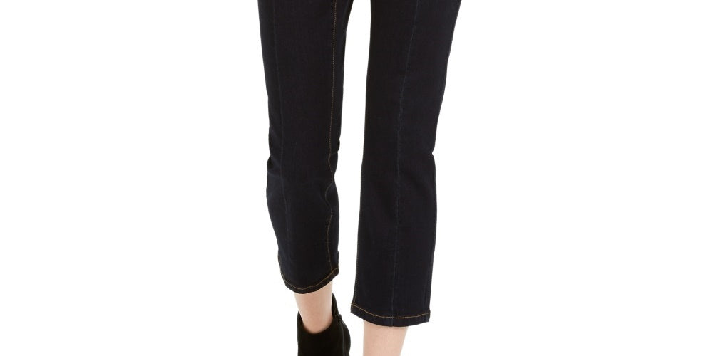 Calças jegging curtas femininas INC International Concepts, azul, tamanho 14, pequena