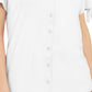 Karen Scott Blusa Feminina com Botões Frontais Branca Tamanho P