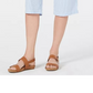 Calça Capri Karen Scott Feminina de Algodão Seersucker Azul Tamanho P