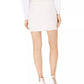 INC International Concepts Saia feminina de tweed com cinto e corte A, branca, tamanho 0