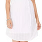 Vestido feminino de algodão texturizado Style &amp; Co, branco, tamanho X-Large