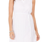 Vestido de algodão texturizado feminino Style &amp; Co, branco, tamanho grande