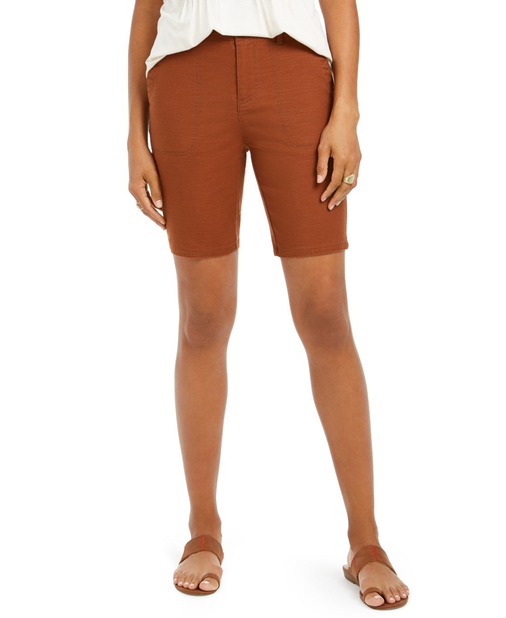Bermuda feminina Style &amp; Co marrom tamanho 10
