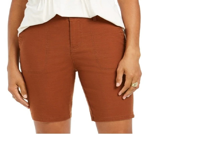 Bermuda feminina Style &amp; Co marrom tamanho 10