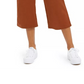 Calça cropped feminina estilo &amp; co, perna larga, marrom, tamanho 12