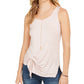 Blusa feminina sem mangas com amarração frontal, bege, tamanho pequeno, estilo &amp; co