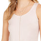Blusa feminina sem mangas com amarração frontal, bege, tamanho pequeno, estilo &amp; co