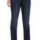 Jeans feminino estilo &amp; co moderno reto cintura média branco tamanho 6