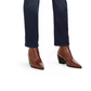 Jeans feminino estilo &amp; co moderno reto cintura média branco tamanho 6