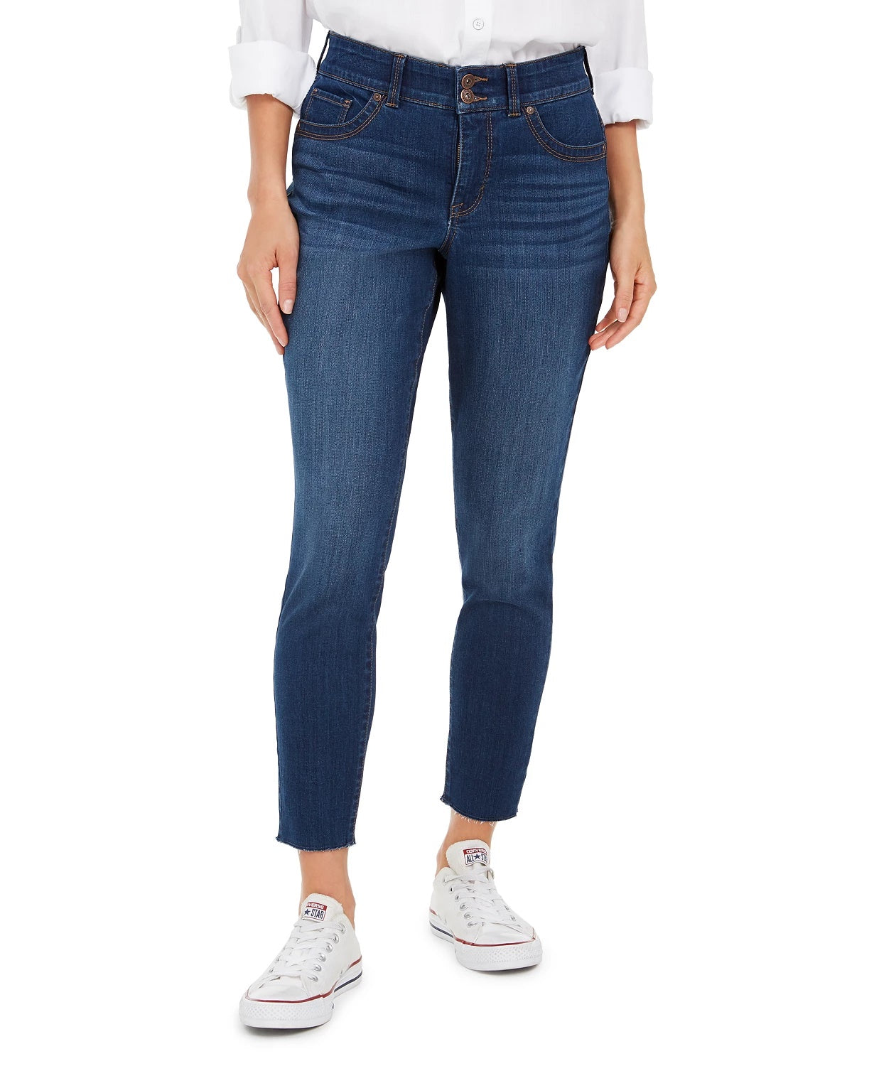 Jeans Skinny Curvy Feminino Style &amp; Co Preto Tamanho 8