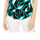 Camiseta Feminina Estampada Alfani Verde Tamanho P