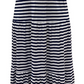 Vestido longo listrado sem mangas feminino Style &amp; Co, azul marinho, tamanho médio