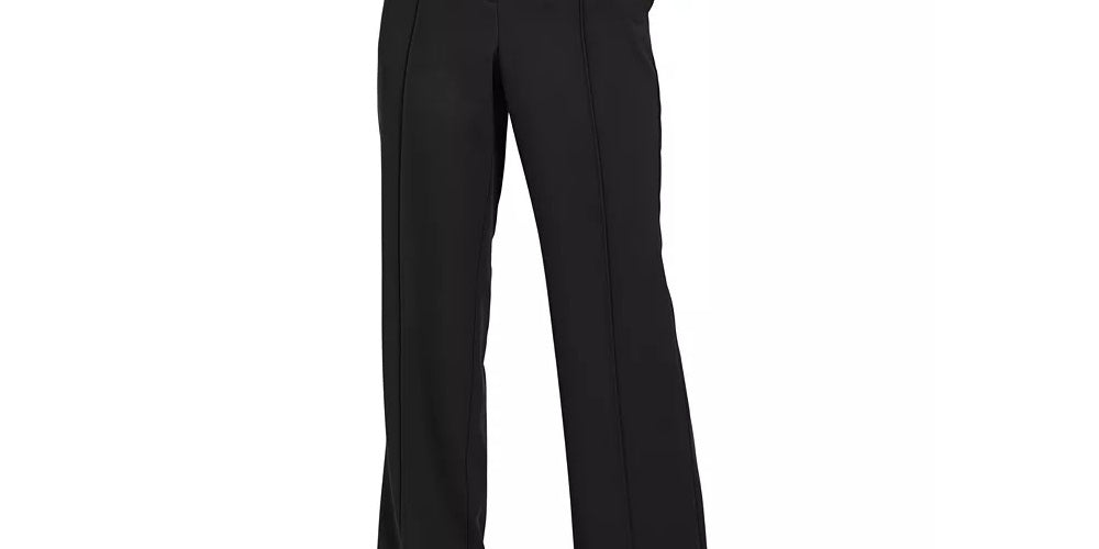 Calça Alfani Feminina Pintuck Tummy Control Preta Tamanho 16 Petite