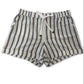 Shorts listrados femininos Style &amp; Co, branco, tamanho médio