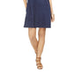 Vestido camiseta feminino estilo &amp; co com um bolso, azul, tamanho pequeno