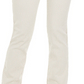 Calça jeans feminina Charter Club com estampa listrada Lexington, perna reta, bege, tamanho 6
