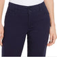 Calça Capri Feminina Charter Club com Punhos Abotoados e Controle de Barriga Azul Tamanho 10