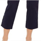 Calça Capri Feminina Charter Club com Punhos Abotoados e Controle de Barriga Azul Tamanho 10
