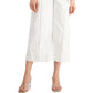 Calça culotte feminina INC International Concepts com amarração na cintura, branca, tamanho 2