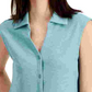Blusa feminina sem mangas Alfani verde tamanho XX-G